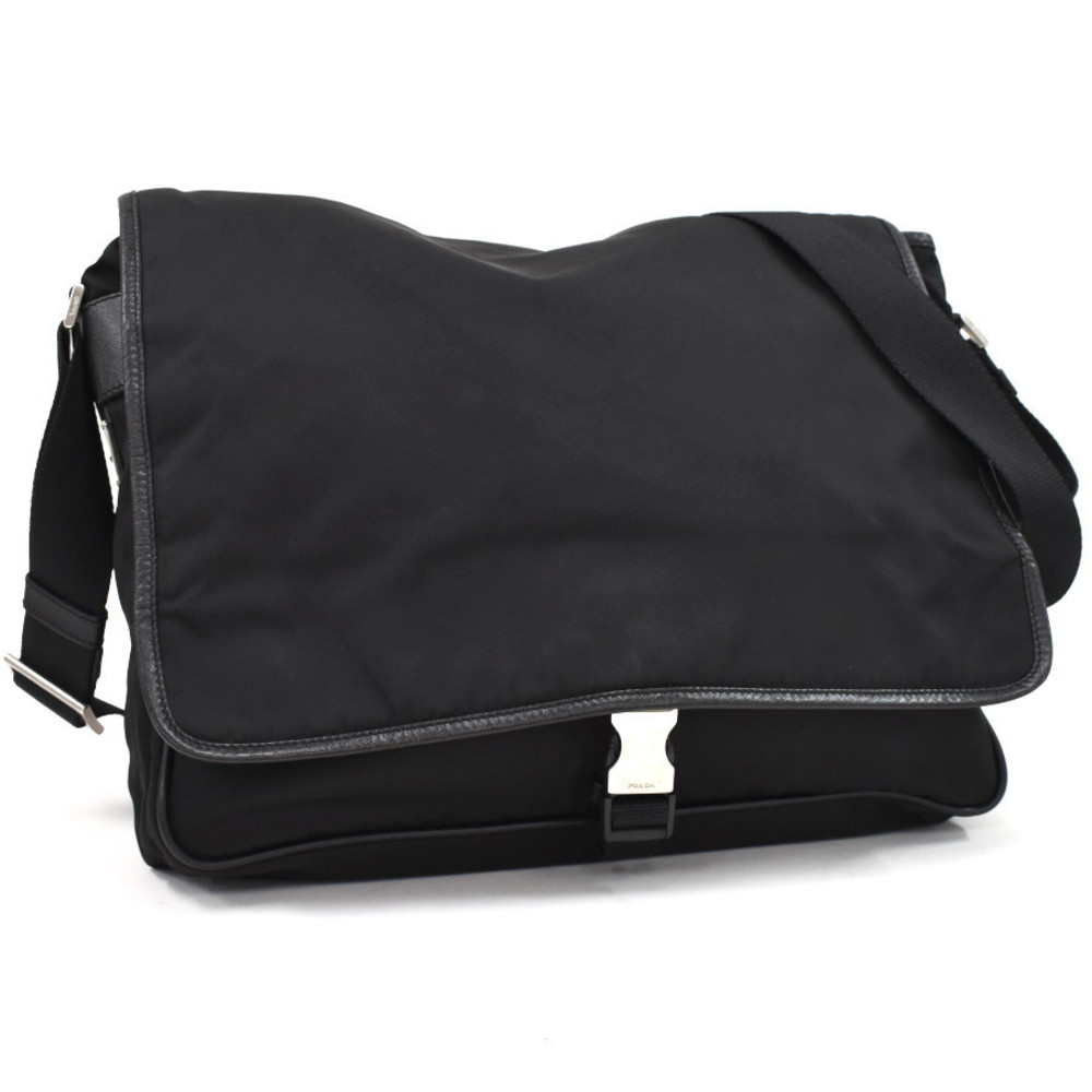 Prada Shoulder Bag Triangular Plate Triangle Nylo… - image 1